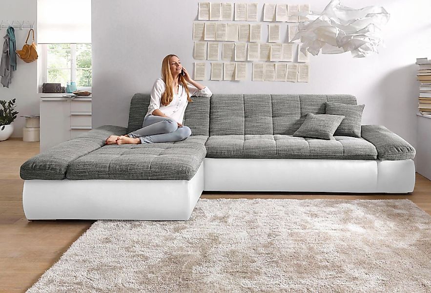 DOMO collection Ecksofa "Moric, L-Form, XXL-Sofa - Breite 300cm", wahlweise günstig online kaufen