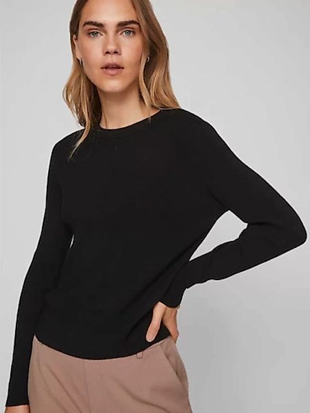 Vila Rundhalspullover VICOMFY O-NECK L/S KNIT TOP/SU - NOOS günstig online kaufen