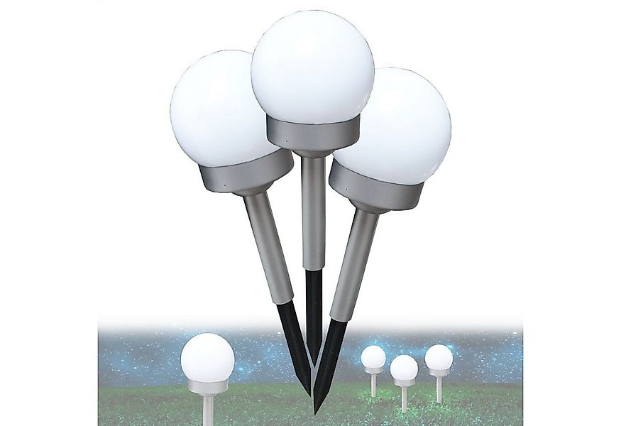 bmf-versand LED Solarleuchte Solarleuchte Garten Kugel Wegeleuchte Solarlam günstig online kaufen