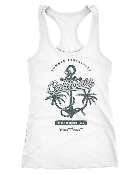Neverless Tanktop Damen Tank-Top Anker Palmen günstig online kaufen