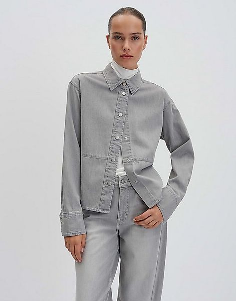 someday Jeansbluse Zapira bold Leichter Denim mit authentischer Waschung un günstig online kaufen