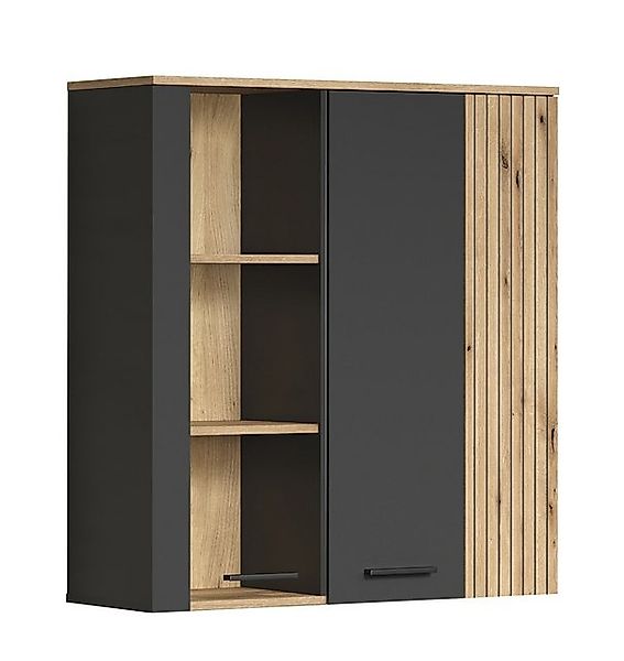 trendteam Vitrine Vitrine Esteban, Anthrazit / Coast Evoke Oak (no-Set) günstig online kaufen