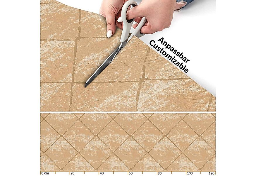 ANRO Küchenläufer AYDI Teppichläufer Premium Läufer Textil, Eckig, Bodenläu günstig online kaufen