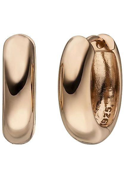 JOBO Paar Creolen, oval 925 Silber roségold vergoldet günstig online kaufen