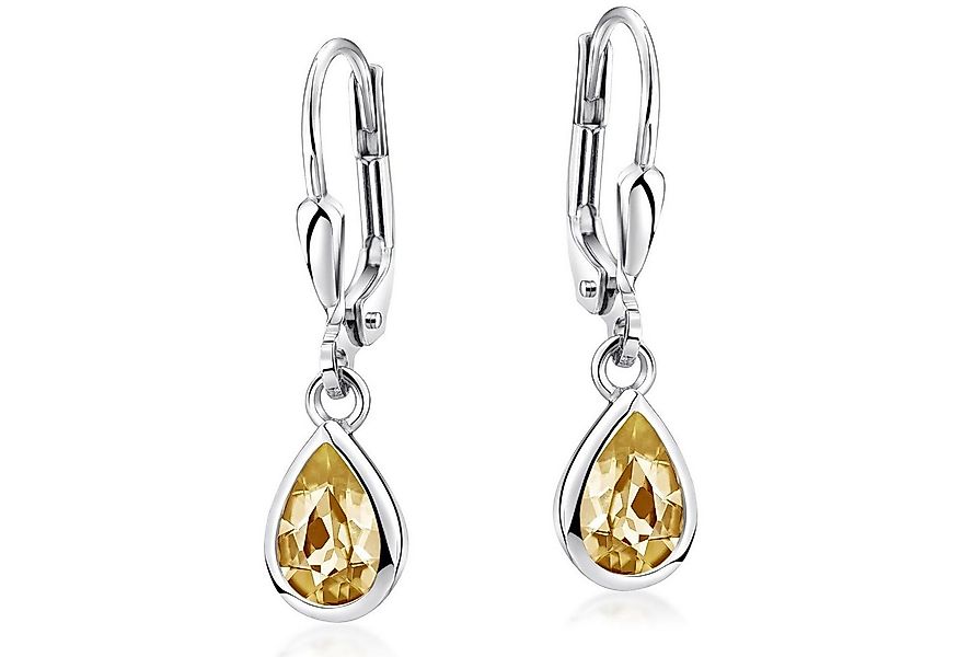Materia Paar Ohrhänger Damen Citrin Orange Edelstein SO-448, 925 Sterling S günstig online kaufen
