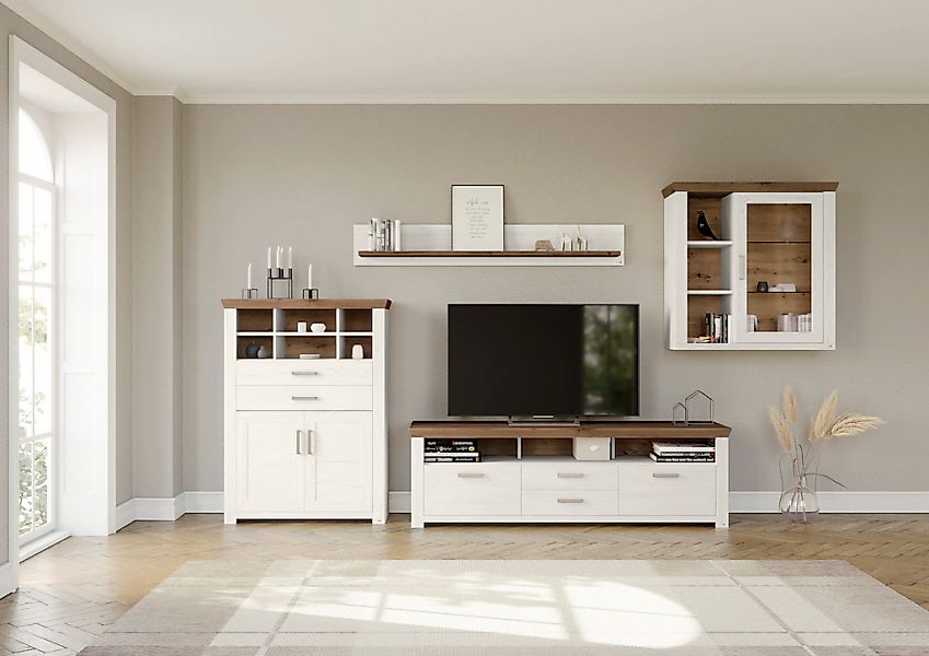 set one by Musterring Wohnwand "York" 4 Stk. tlg. günstig online kaufen