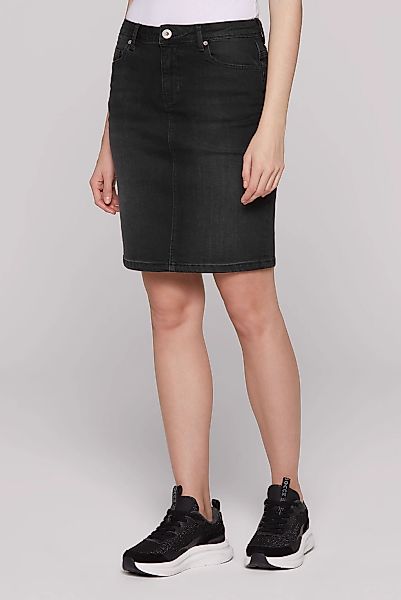 SOCCX Jeansrock mit Gehschlitz günstig online kaufen