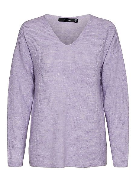 VERO MODA V-ausschnitt Pullover Damen Violett günstig online kaufen