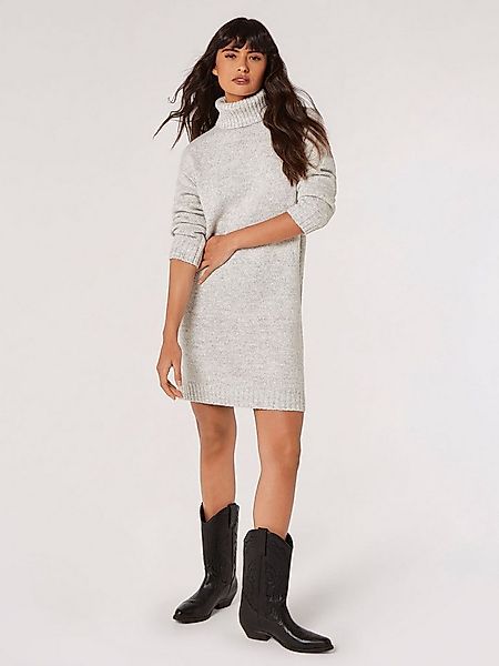 Apricot Strickkleid Rollkragen-Strickkleid (1-tlg) in Mouliné Look günstig online kaufen