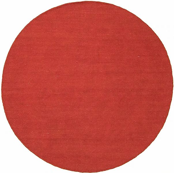 morgenland Wollteppich »KELIM FANCY UNI«, rund, 7 mm Höhe, reine Wolle, Wen günstig online kaufen