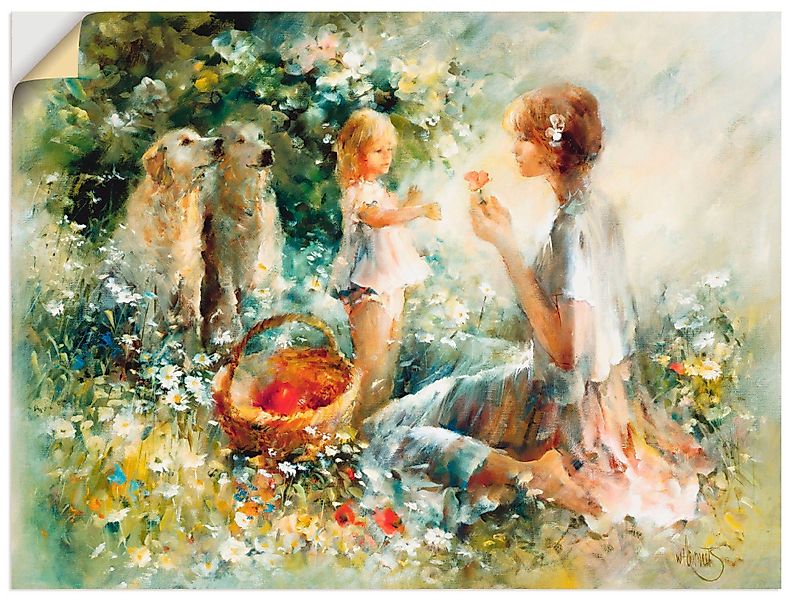 Artland Wandbild Picknick, Gruppen & Familien günstig online kaufen