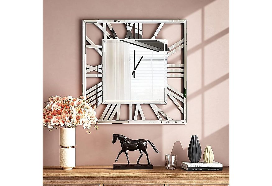 MC Star Wanduhr Quadratische große Wanduhr aus Glas günstig online kaufen