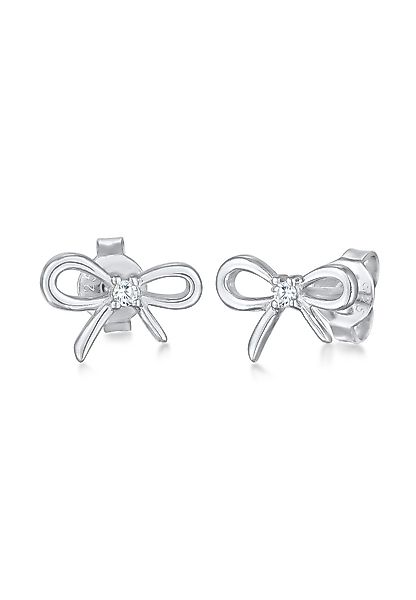 Elli Paar Ohrstecker Schleife Zirkonia Romantik günstig online kaufen