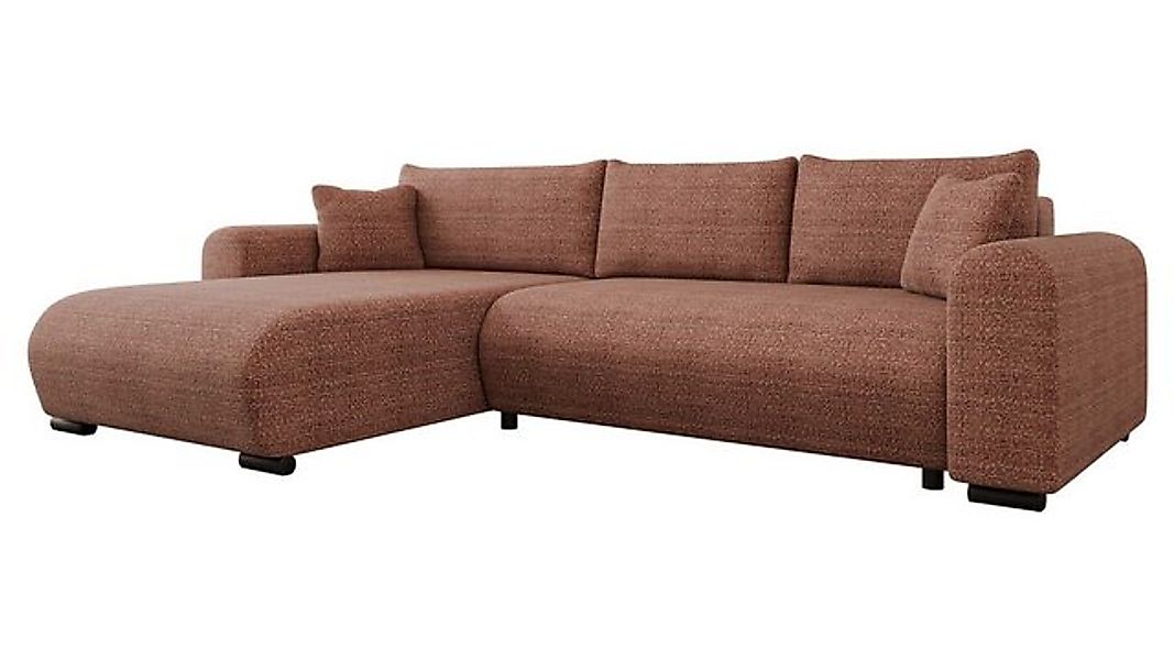 MIRJAN24 Ecksofa Merkos, mit Schlaffunktion und Bettkasten, Metallfüße, Hol günstig online kaufen