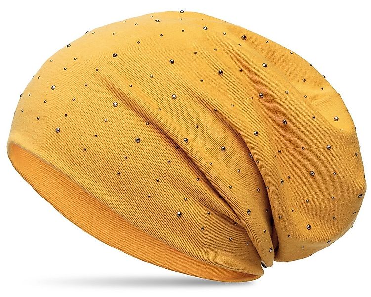 Caspar Beanie MU137 Beanie Mütze mit Strass und warmem Flanell Stoff günstig online kaufen