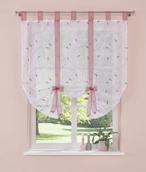 my home Raffrollo "Clara" mit Schlaufen transparent, Polyester, Schlaufen, günstig online kaufen