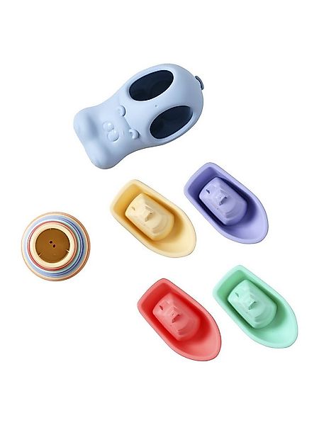 vertbaudet Badespielzeug 3er-Set Baby Badewannenspielzeug mit Turm, 3er-Pac günstig online kaufen