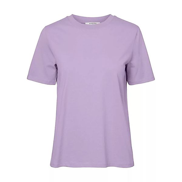 Pieces Ria Fold Up Solid Kurzärmeliges T-shirt XS Orchid Bloom günstig online kaufen
