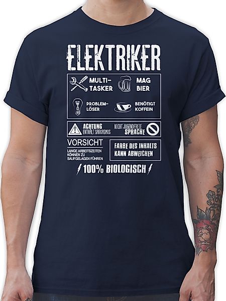 Shirtracer T-Shirt Elektriker - Geschenk Geschenkideen günstig online kaufen
