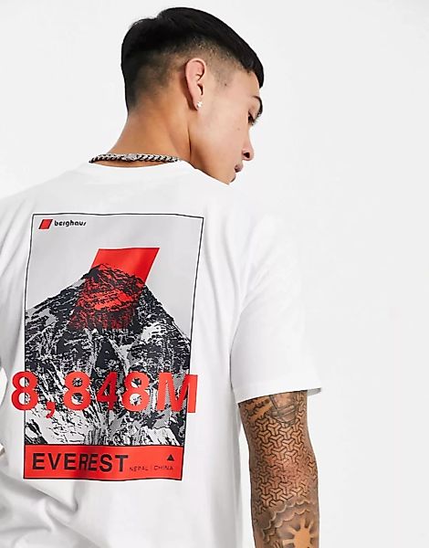 Berghaus – 8000 Everest – T-Shirt in Weiß günstig online kaufen