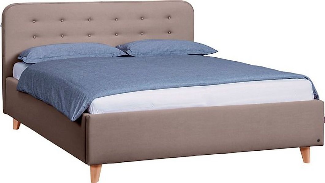 TOM TAILOR HOME Polsterbett NORDIC BED, mit Knopfheftung im Kopfteil, Füße günstig online kaufen