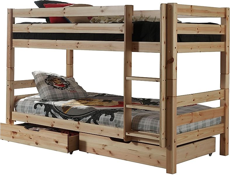 Vipack Etagenbett "Pino, Kiefer massiv, sehr standfest, Made in Europe", (B günstig online kaufen