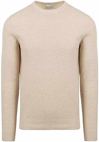 Profuomo Pullover Textured Ecru - Größe M günstig online kaufen