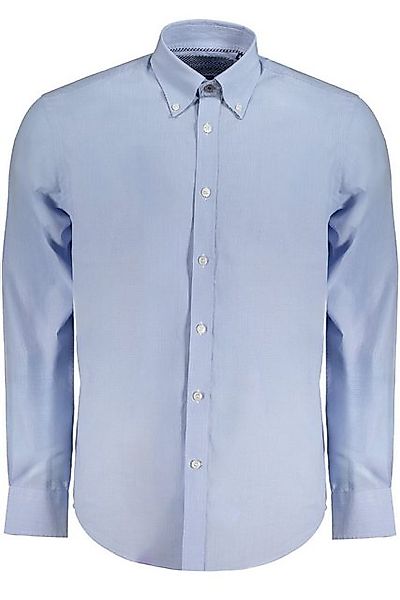 Harmont & Blaine Langarmhemd Elegantes Herrenhemd Blau: Regular Fit, Button günstig online kaufen