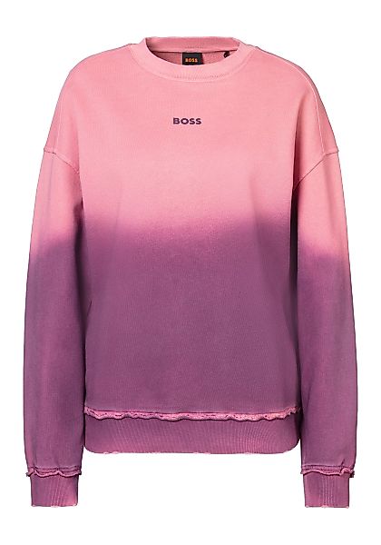 BOSS ORANGE Sweatshirt C_Elaslogan_degradee im modischem Farbverlauf, ausge günstig online kaufen
