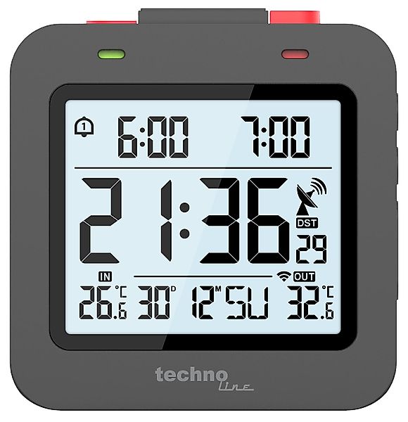 technoline Funkwecker WT 325 Funkwecker mit günstig online kaufen