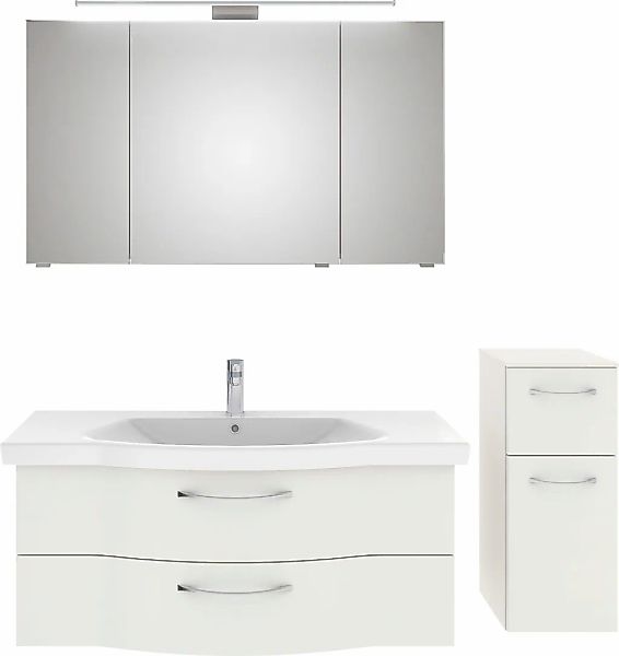 Saphir Badmöbel-Set "6005 Sprint 3-teilig, Keramik-Waschtisch mit LED-Spieg günstig online kaufen