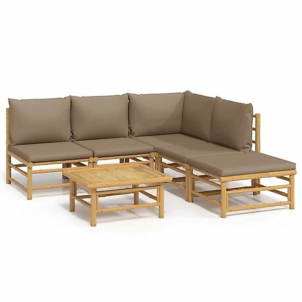 vidaXL Gartenlounge-Set 6-tlg. Garten-Lounge-Set mit Kissen günstig online kaufen