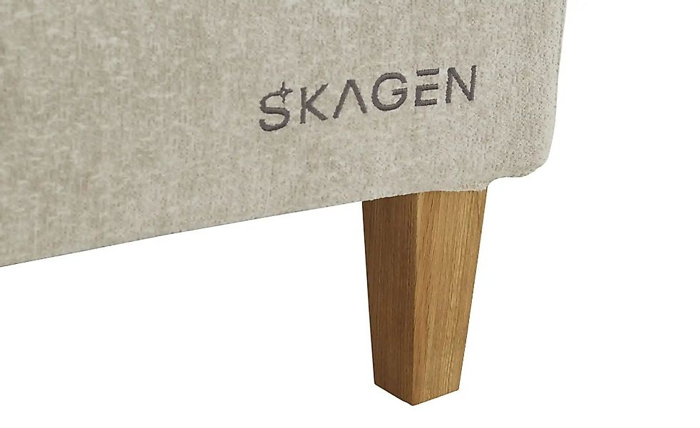 SKAGEN STUDIO Boxspringbett  Voodie ¦ beige ¦ Maße (cm): B: 202 H: 107 Bett günstig online kaufen