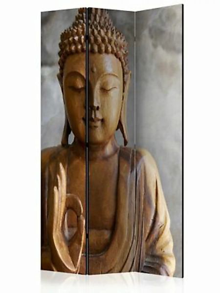 artgeist Paravent Buddha [Room Dividers] braun/grau Gr. 135 x 172 günstig online kaufen