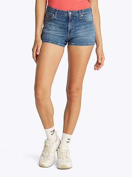 Tommy Jeans Shorts NORA SHORT BI8233 mit Logo-Badge, in blauer Waschung günstig online kaufen