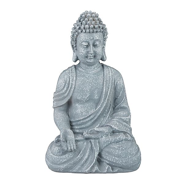 relaxdays Buddhafigur Buddha Figur sitzend 30 günstig online kaufen