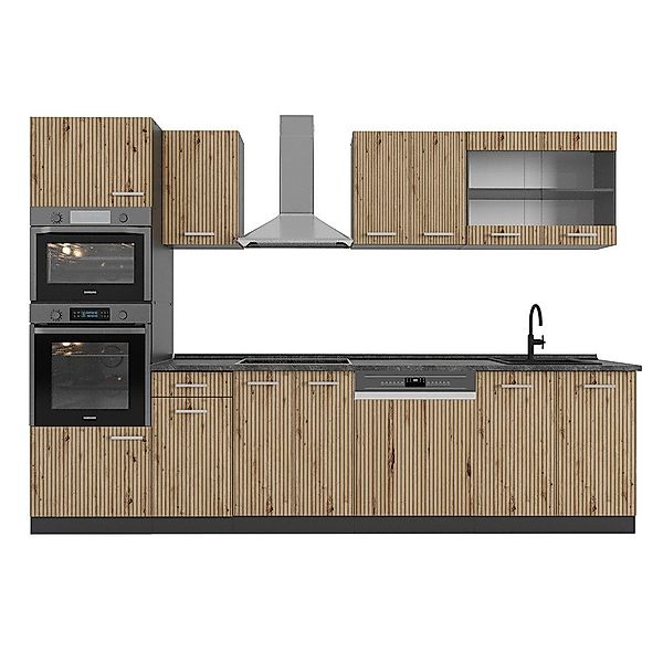 Vicco Küchenzeile R-Line, Artisan Eiche/Anthrazit, 300 günstig online kaufen