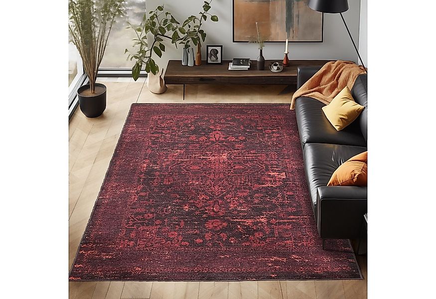 Carpettex Designteppich Vintage-Stil, Läufer, Höhe: 7 mm, Waschbarer Teppic günstig online kaufen