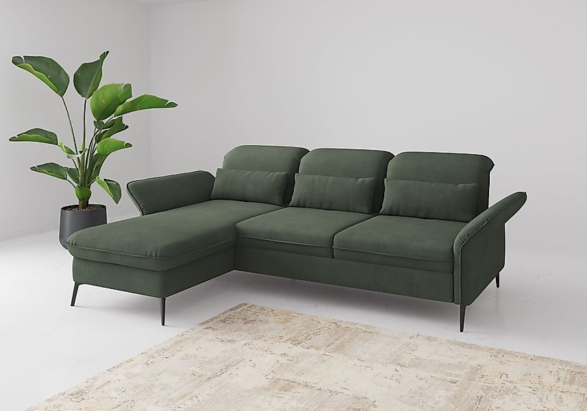 sit&more Ecksofa »Emely, inkl. Sitztiefenverstellung« wahlweise mit Bettfun günstig online kaufen