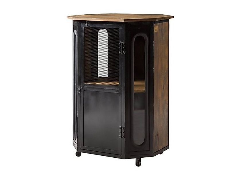Massivmoebel24 Standvitrine #430 (Vitrine Mango 76x60x120 braun lackiert RA günstig online kaufen