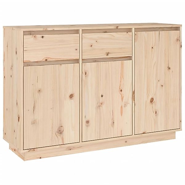 vidaXL Sideboard 110x34x75 cm Massivholz Kiefer 814329 günstig online kaufen