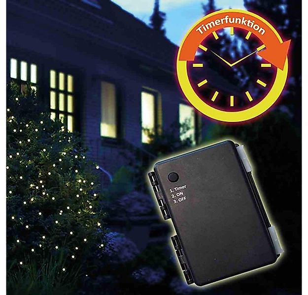 Star-Max LED Dekolicht LED-Batt-Netz au. 1,5x1,5 100er, mit Timer für 3AA ( günstig online kaufen