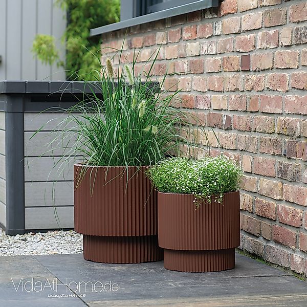 VidaAtHome.de Blumentopf Design-Pflanzgefäße-Set IVY (2er Set) günstig online kaufen