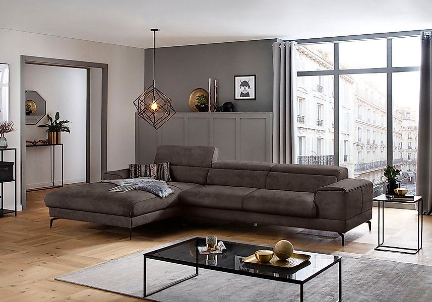 W.SCHILLIG Ecksofa "piedroo, Designsofa mit tollem Sitzkomfort, bequem, L-F günstig online kaufen