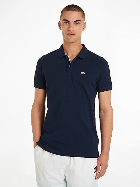Tommy Jeans "TJM SLIM PLACKET POLO" Piqué mit Polokragen günstig online kaufen
