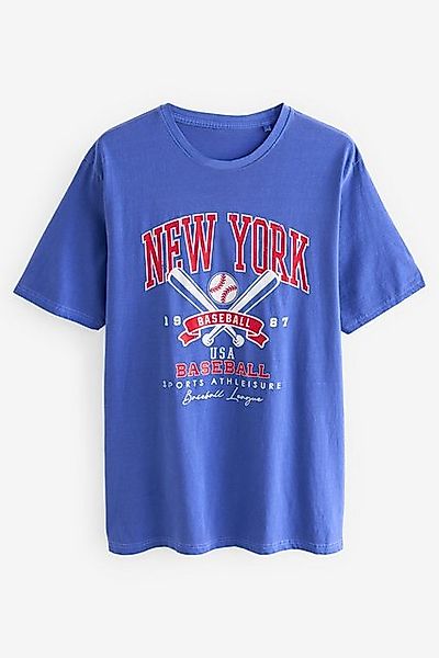 Next T-Shirt Relaxed Fit T-Shirt mit Grafik, American Baseball (1-tlg) günstig online kaufen