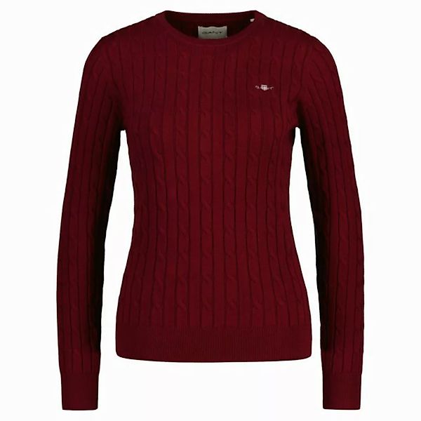 Gant Sweater "Strickpullover STRETCH COTTON CABLE C-NECK" günstig online kaufen