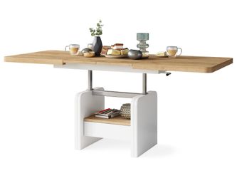 designimpex Couchtisch Design Wohnzimmertisch Lexus höhenverstellbar günstig online kaufen