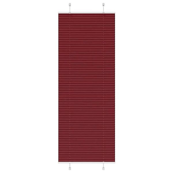 vidaXL Plissee Bordeauxrot 75x200 cm Stoffbreite 74,4 cm Polyester 4015257 günstig online kaufen