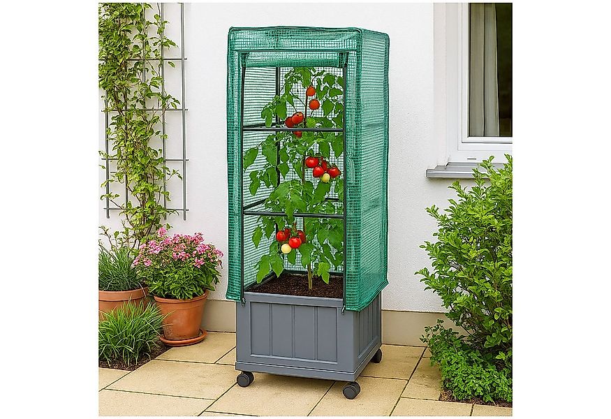 HTI-Living Gewächshaus Pflanzkübel mit Rankgitter und Folienabdeckung, Stüc günstig online kaufen